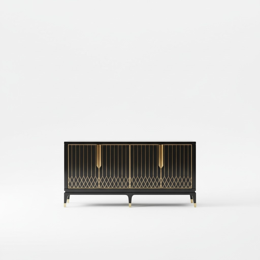 Dresser Cabinet Sideboard Furniture Wood Sideboard Chest of Drawers Console