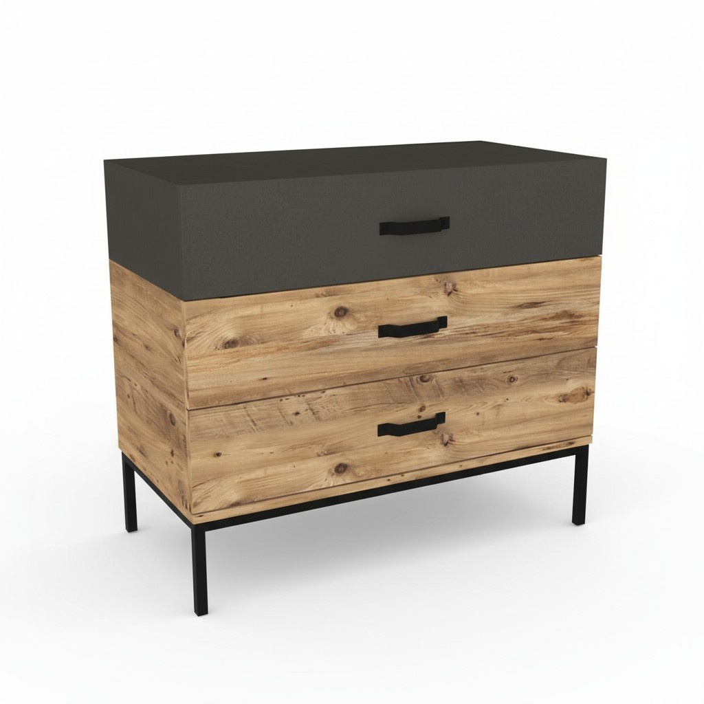 Children\'s furniture chests Stylish brown modern furniture youth room wooden sideboard