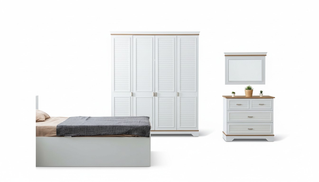 Children\'s room set chest of drawers mirror modern bedroom 2 pcs.
