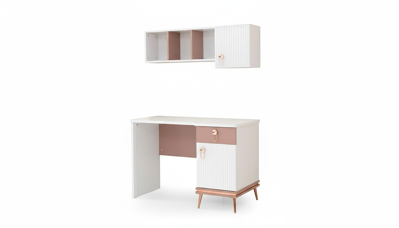 Children\'s room set youth room desk + shelf modern set 2 pcs. new