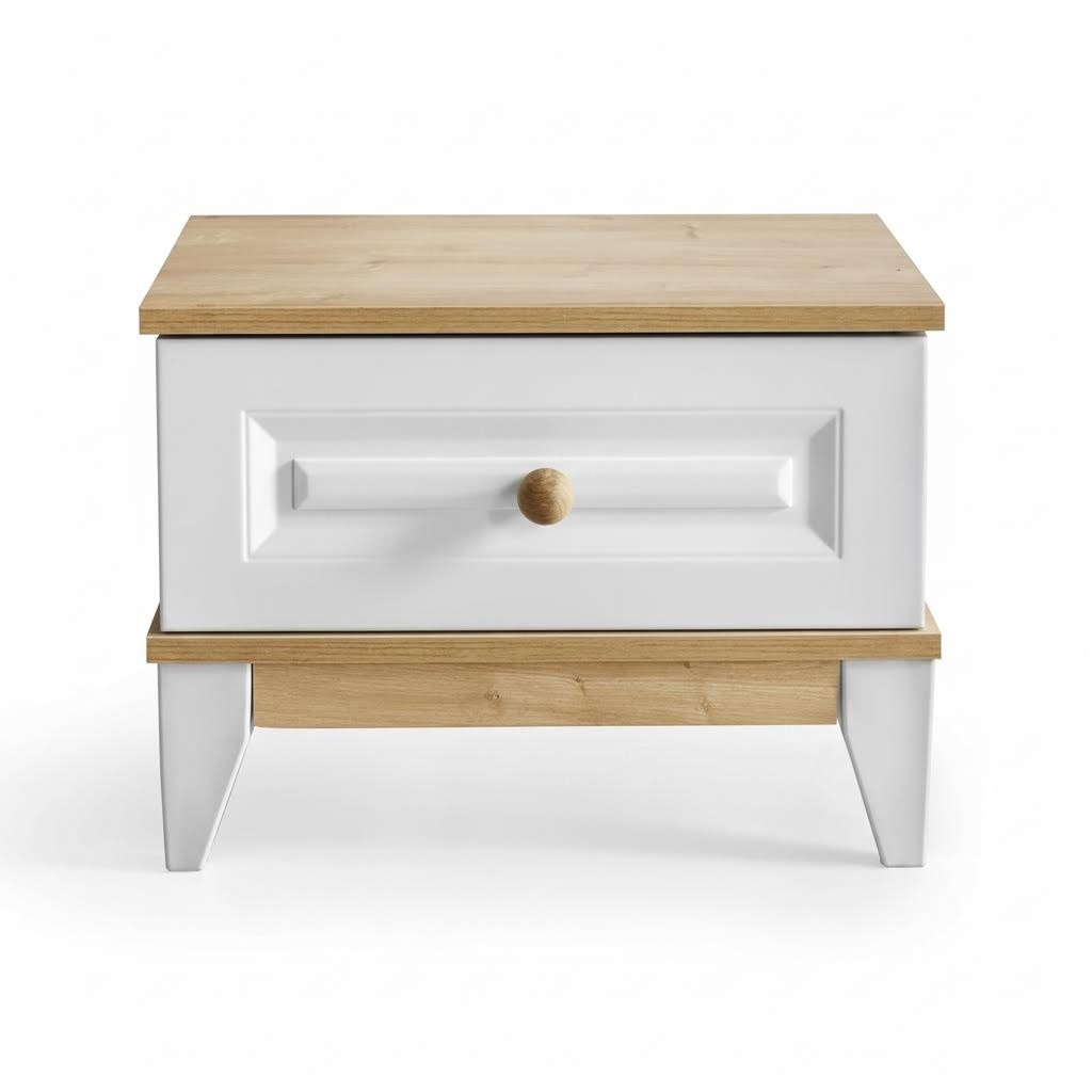 Children\'s Room White Nightstand Luxurious Night Console Luxury Wooden Furniture