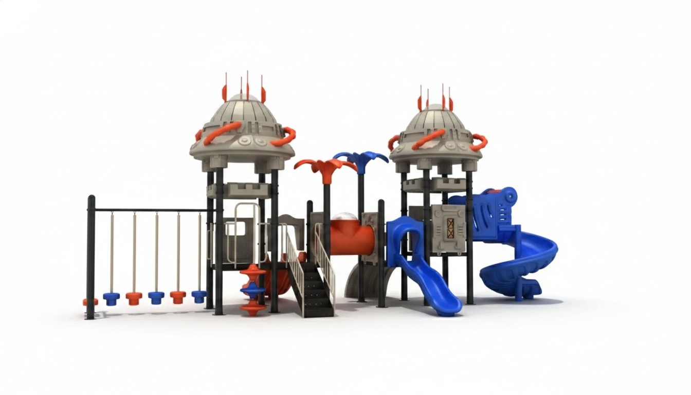 Children\'s playground Plastic area Swing Play tower Slide Playgrounds
