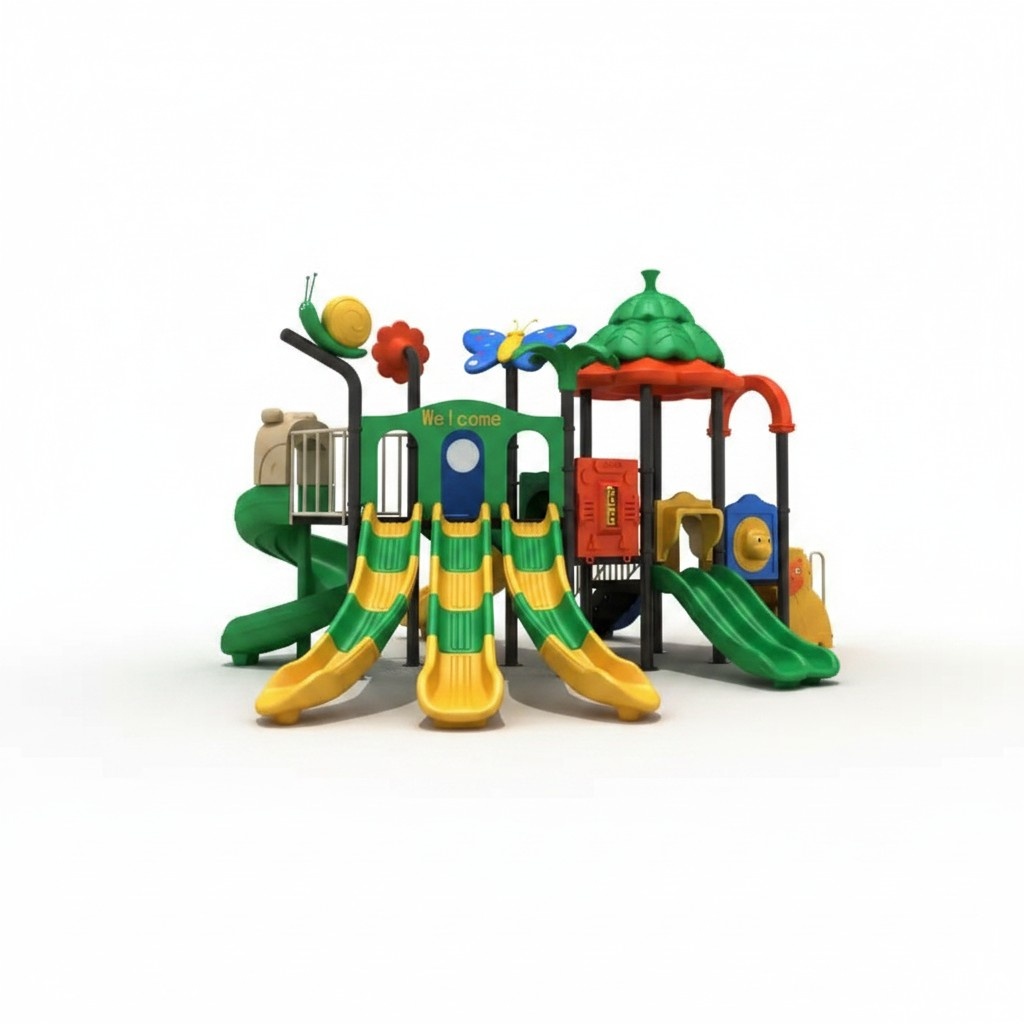 Children\'s playground play tower playground slide hut children\'s house tower