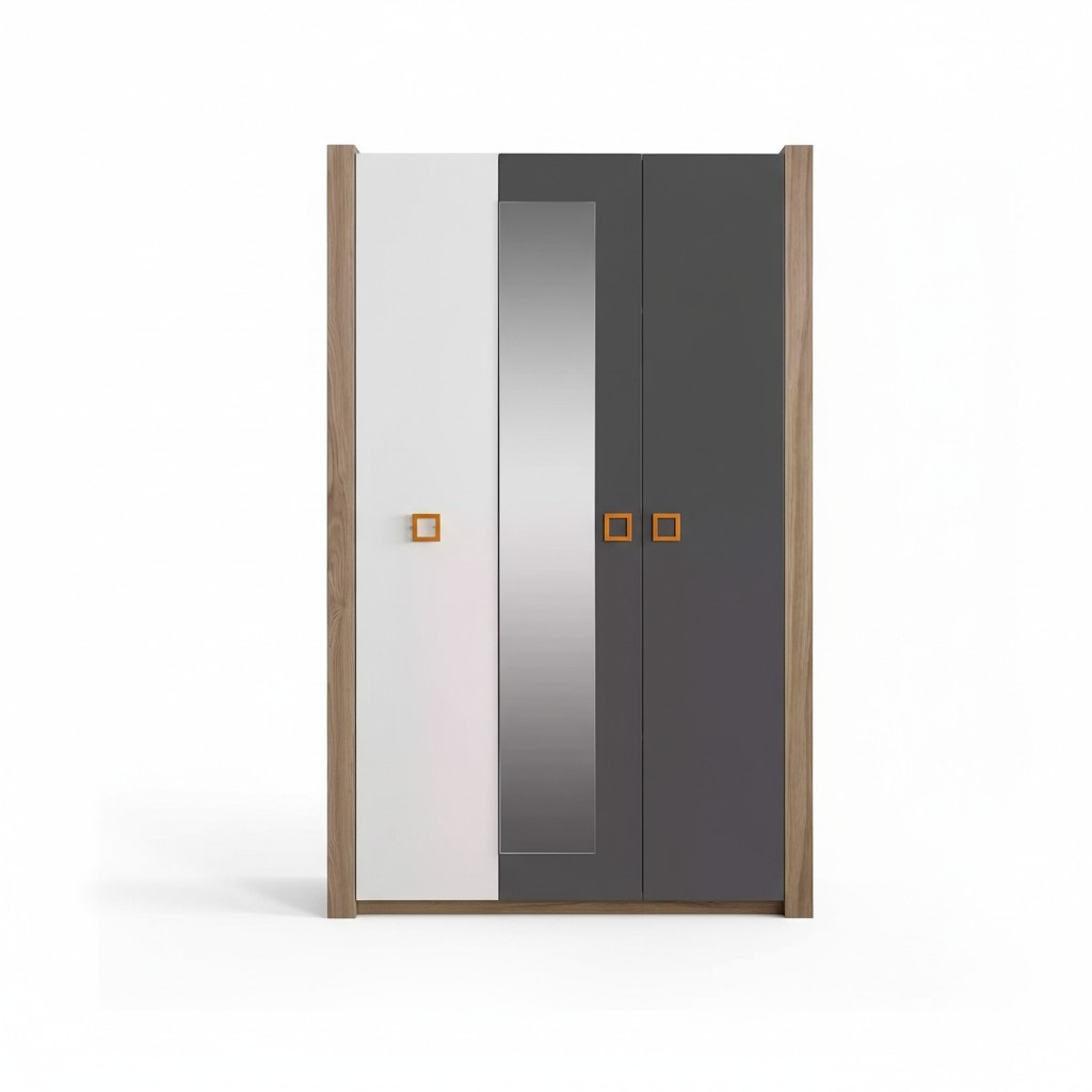 Children\'s wardrobe Wardrobe children\'s furniture children\'s room wood grey