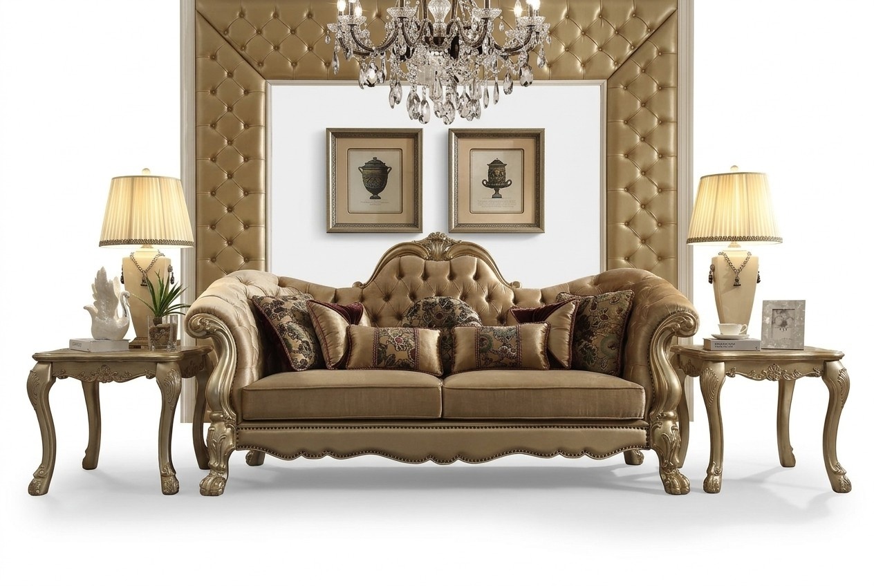 Classic 3 Seater Sofa Couch Upholstery Sofas Couches Baroque Chesterfield