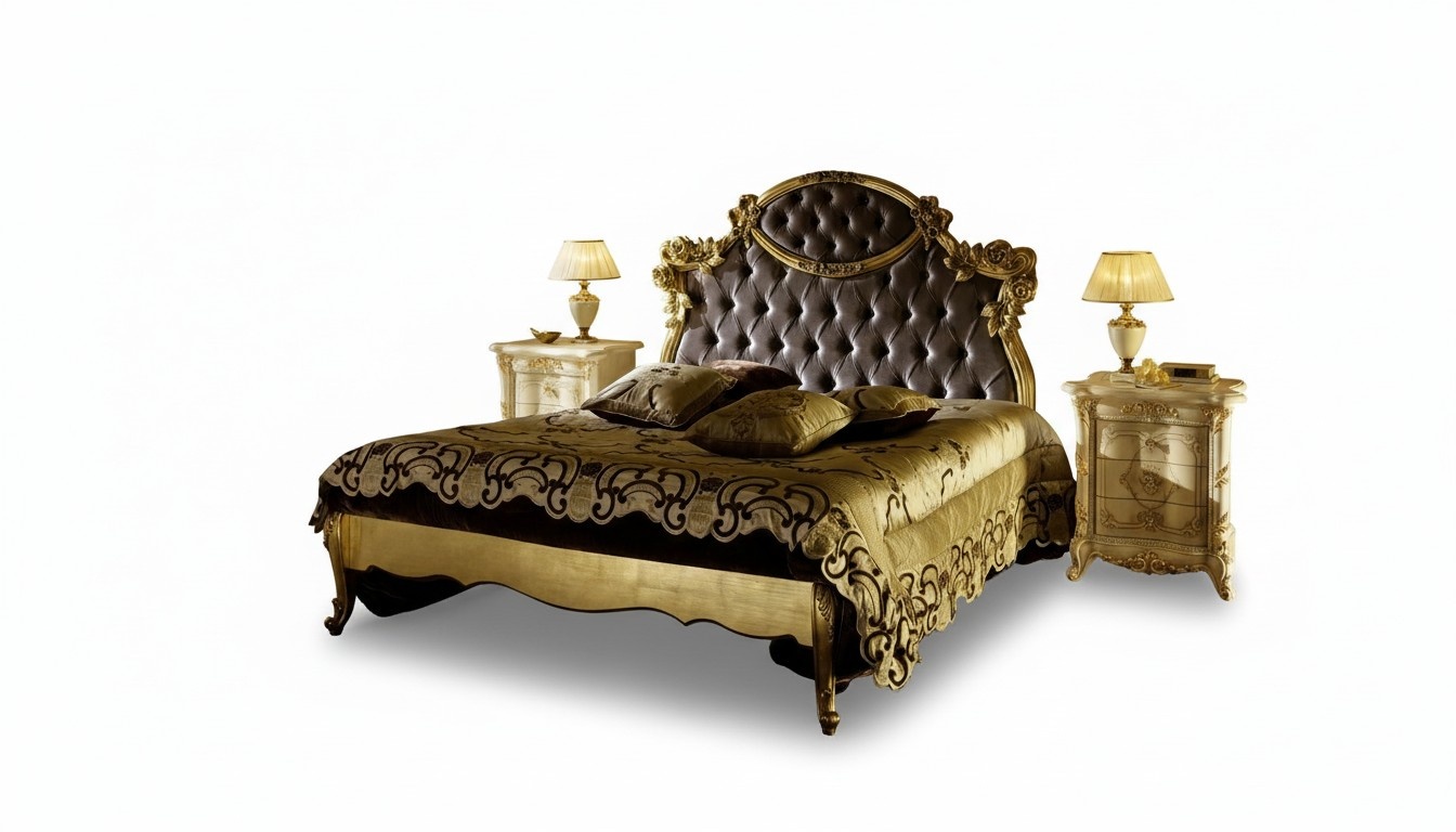 Classic Bed Luxury Beds Chesterfield Bedroom Hotel Baroque Furniture New