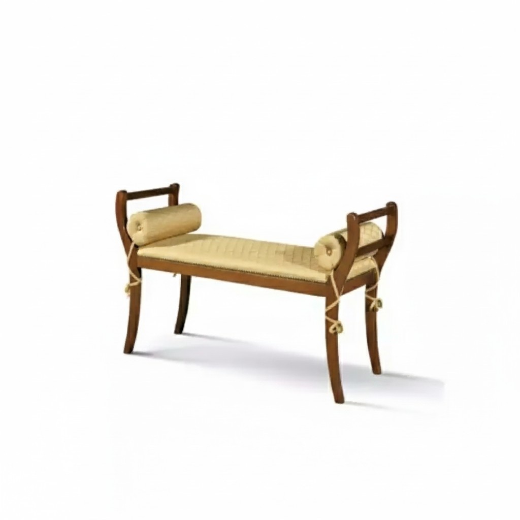 Classic Bench Stool Bench New Seating Furniture Upholstery Textile Fabric