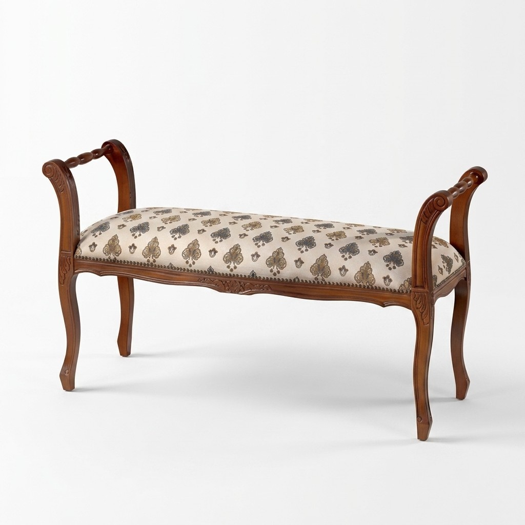 Classic bench stool bench New seating furniture upholstery textile fabric benches