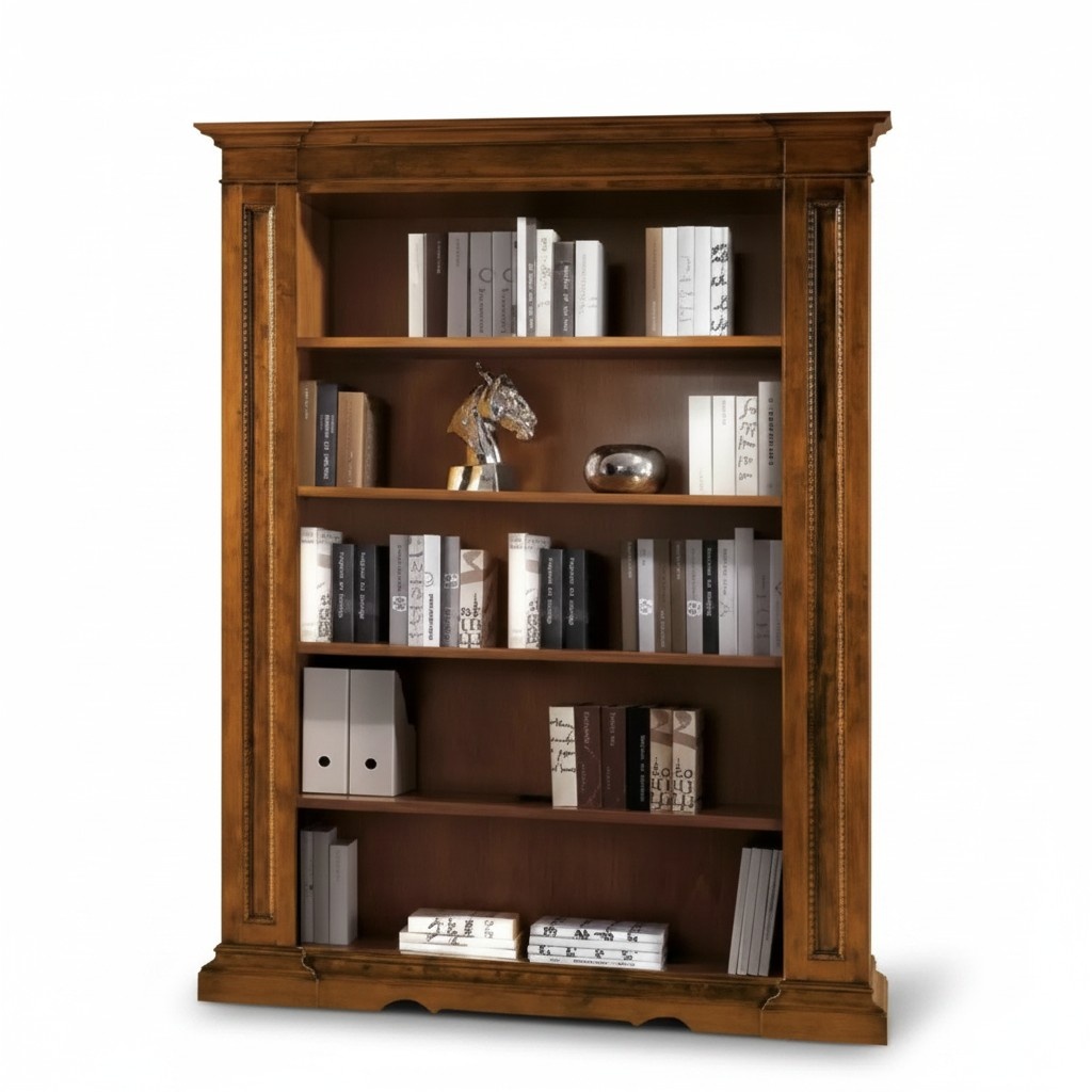 Classic Brown Study Wood Furniture Bookcase Shelf New