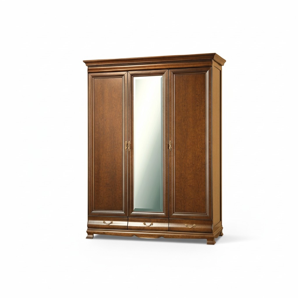Classic cabinets cabinet cabinet wall wardrobe wooden cabinet - Model N-3D