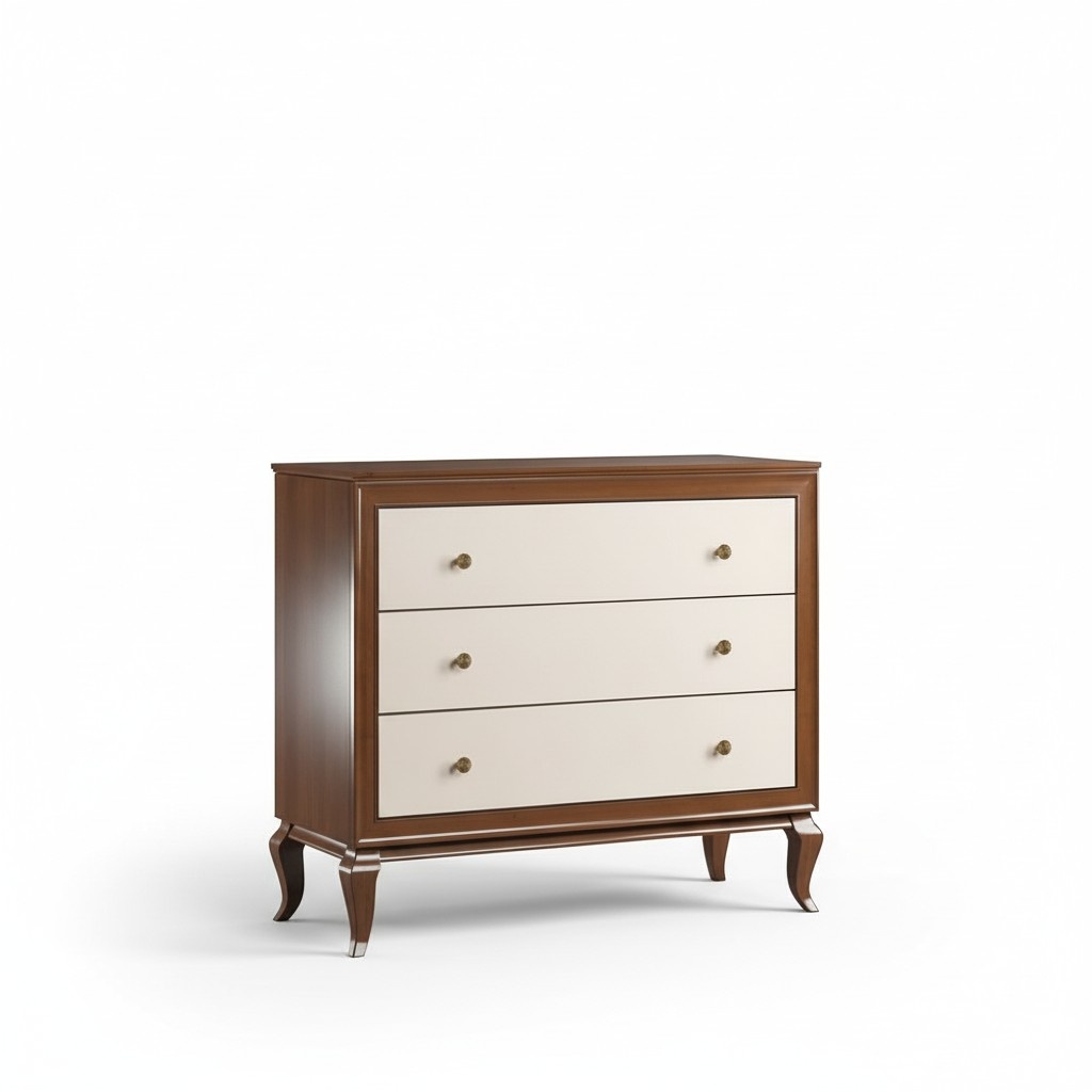 Modern style made of real wooden bedroom/living room chest of 3-sliding drawers