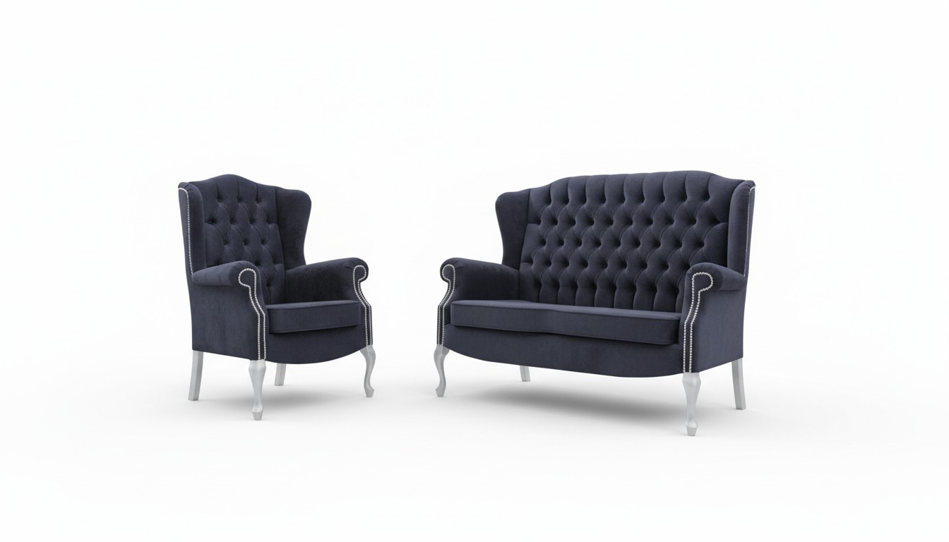 Classic Chesterfield Sofa Set 3+2+2 Seater Sofa Couch Upholstery Velvet New