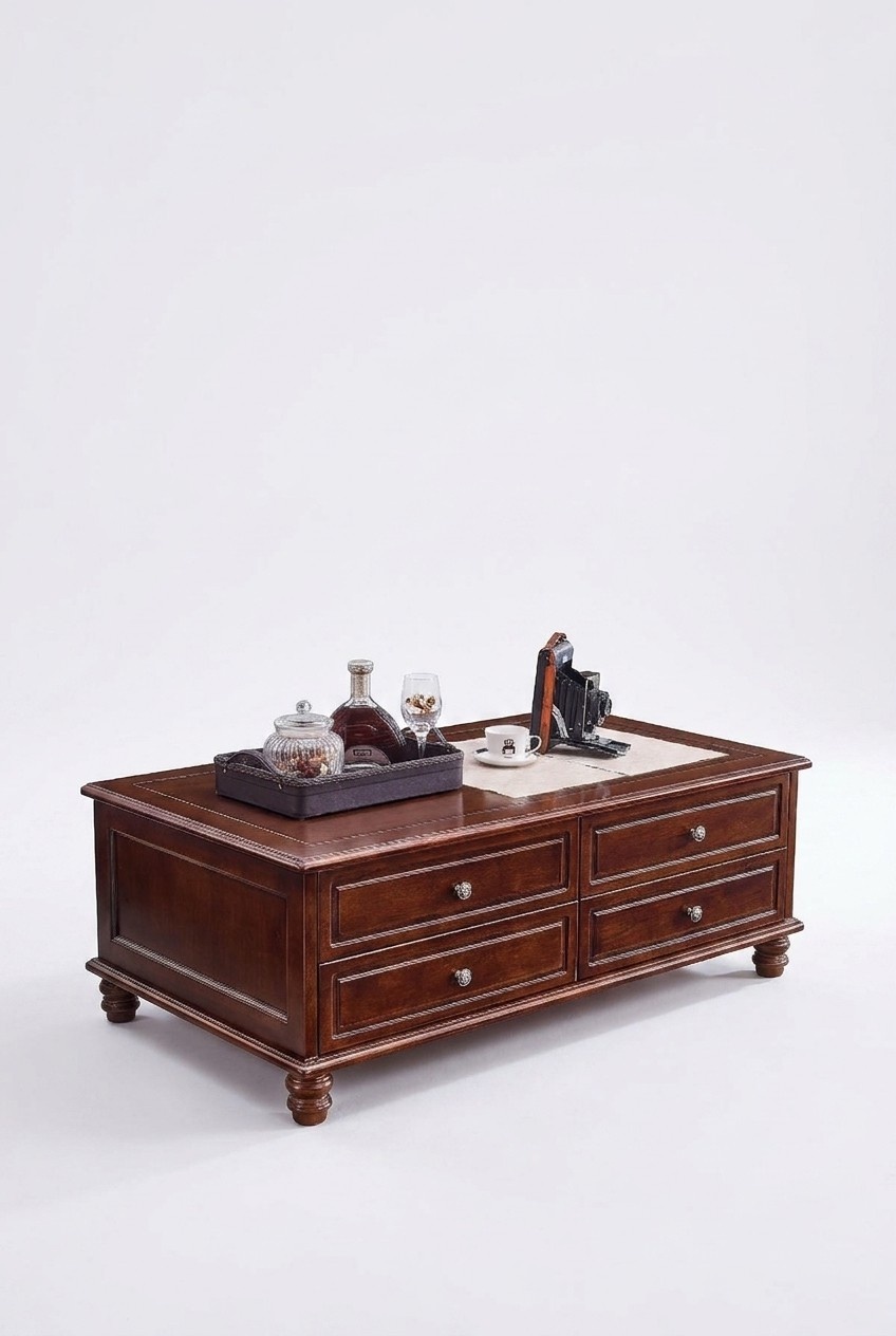 Classic Coffee Table Living Room Wood Coffee Tables With Drawers