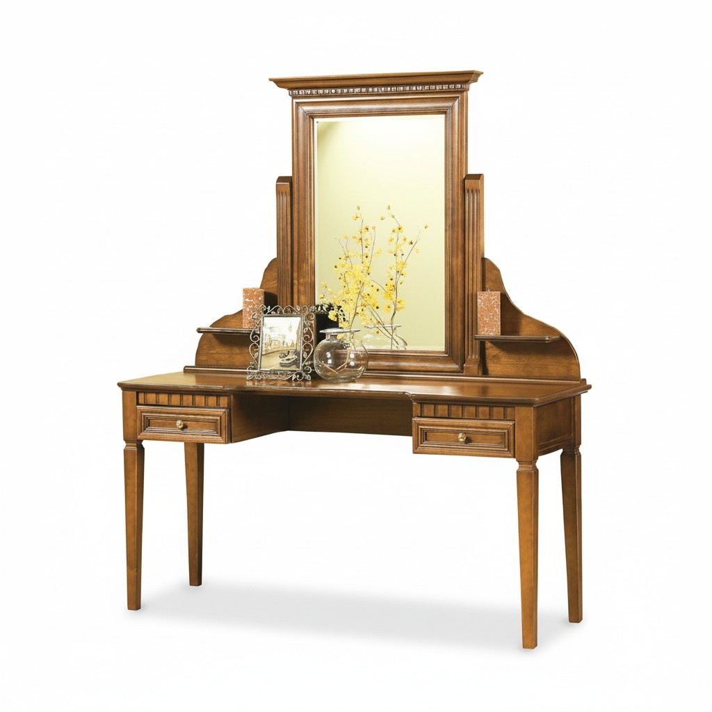 Classic Console Makeup Mirror Secretary Table Night Makeup Table Mirror