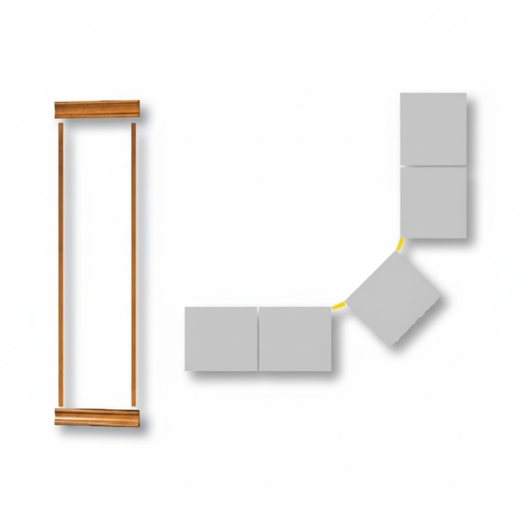 Classic crown finishing set for bookcase cabinet system SE-LN-S507