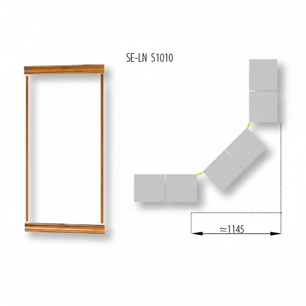 Classic crown finish set for bookcase cabinet system SE-LN-S1010