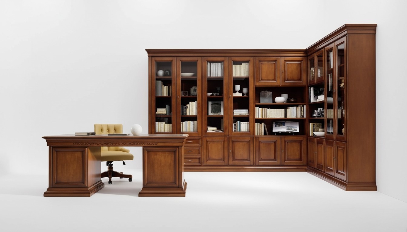 Classic Desk Office Furniture Wooden Furniture Brown Table Furniture Office