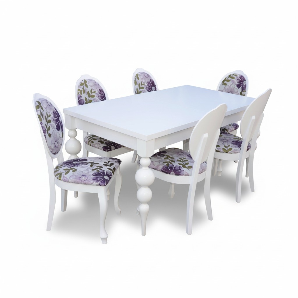 Classic Dining Table With 6 Chairs Dining Room Group Chair Tables Wood New