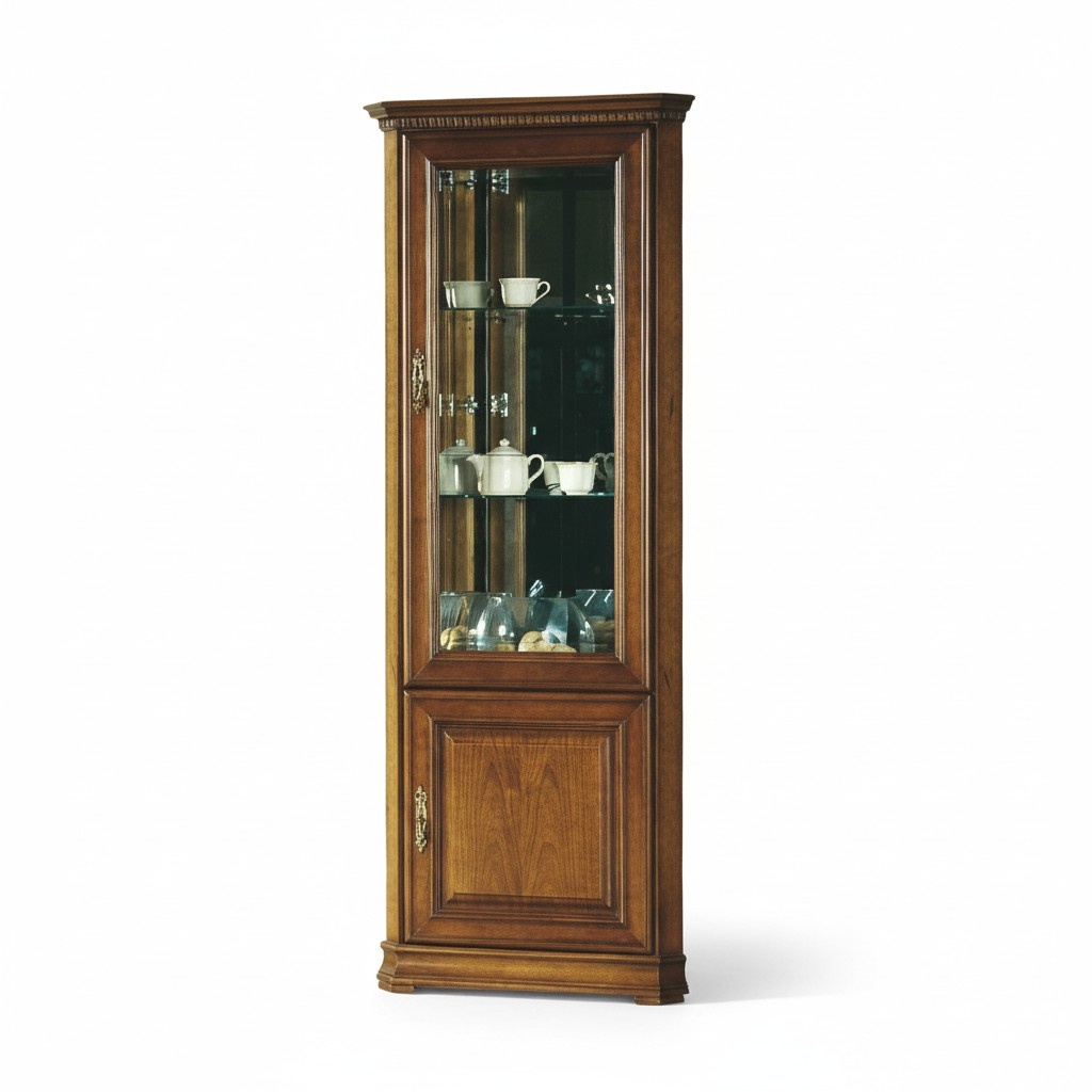 Classic display cabinet corner cabinet solid wood collector showcases
