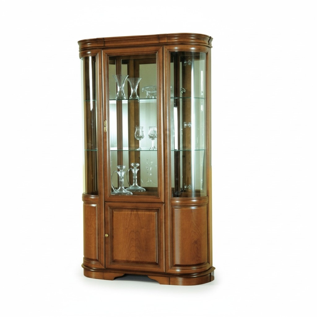 Classic display cabinet rustic cupboard glass cabinet MODEL Z-W1