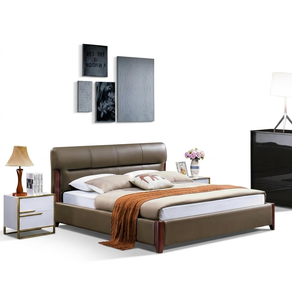 Classic double bed bed matrimonial bed design luxury beds modern style furniture 180x200