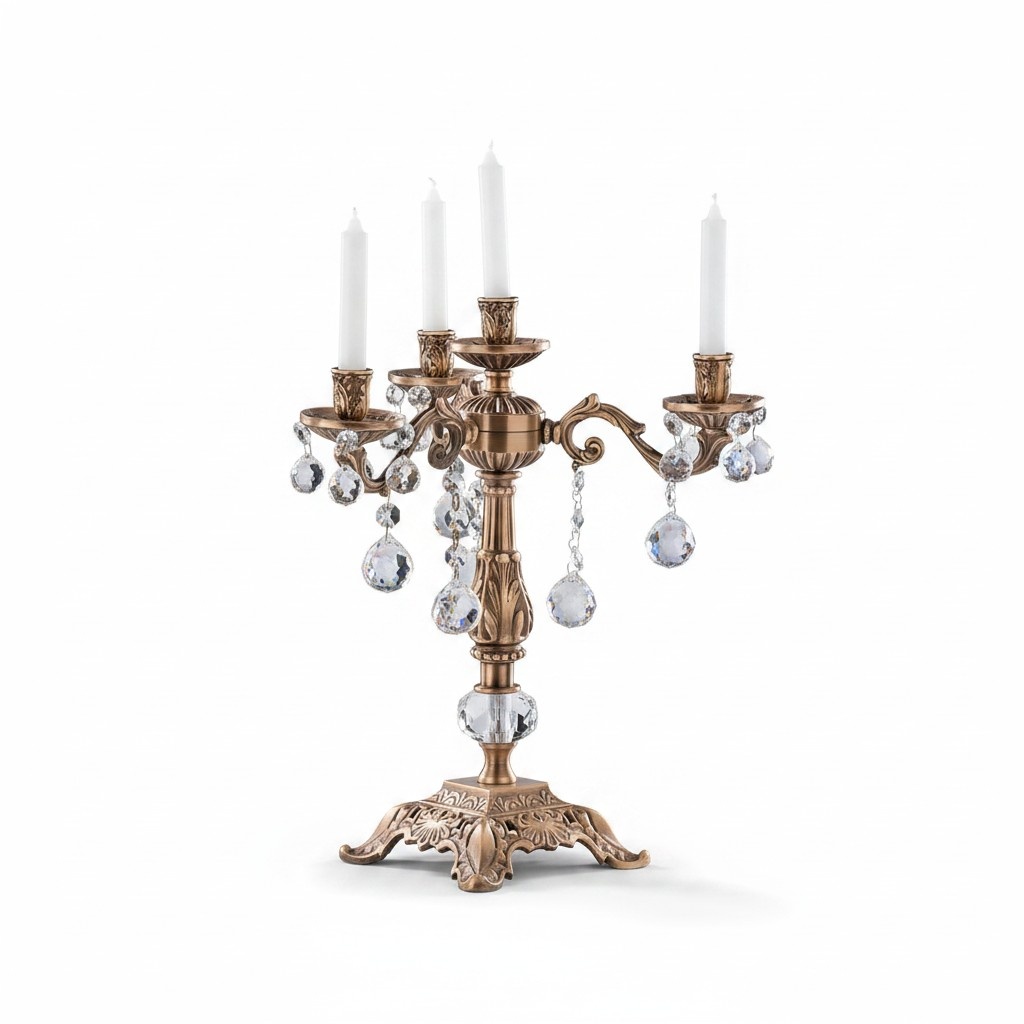 Classic candlestick candle holder golden candlestick candelabra