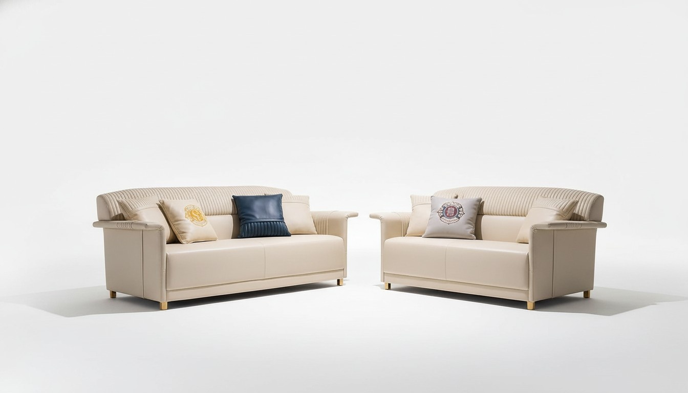 Classic leather sofa set upholstery seat sets 2 pieces. Set 3+2 seater couch