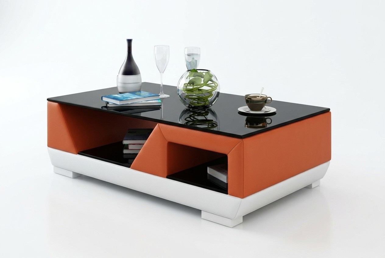 Classic Luxury Designer Coffee Table Sofa Living Room Leather Tables Glass