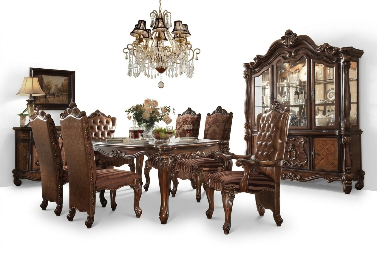 Classic Luxury Wooden Table Tables Baroque Rococo Antique Style Dining Living Room New