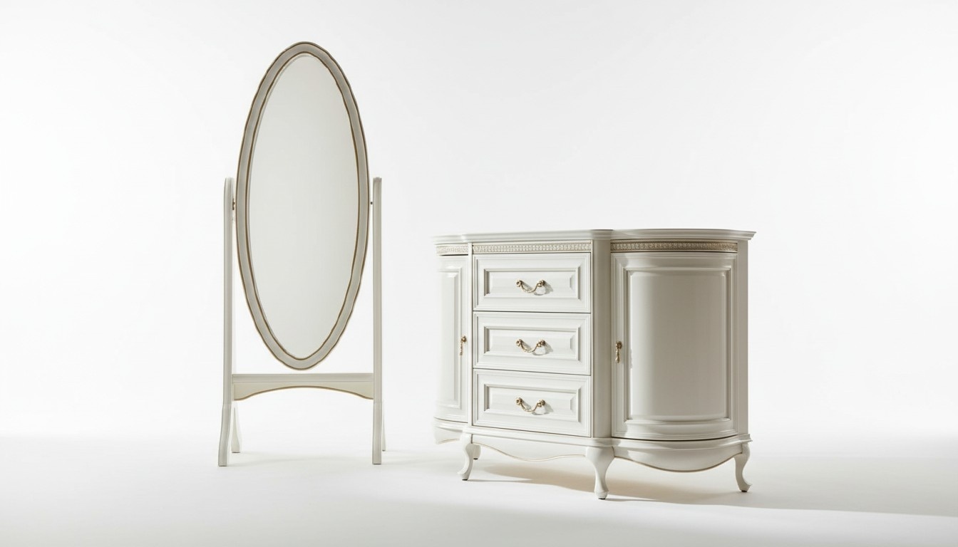 Classic makeup room with standing mirror and dresser - Verona