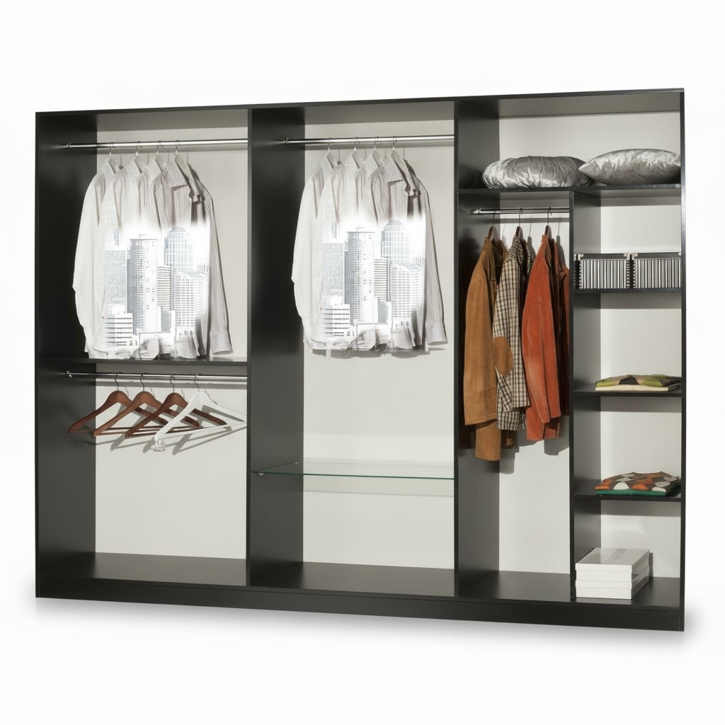 Modern style made of real wooden bedroom gloss wardrobe italian furniture