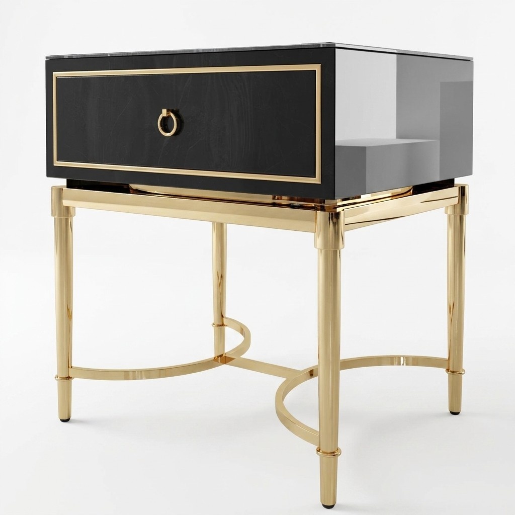 Classic Night Table Console Side Sleeping Room Metal Tables Consoles
