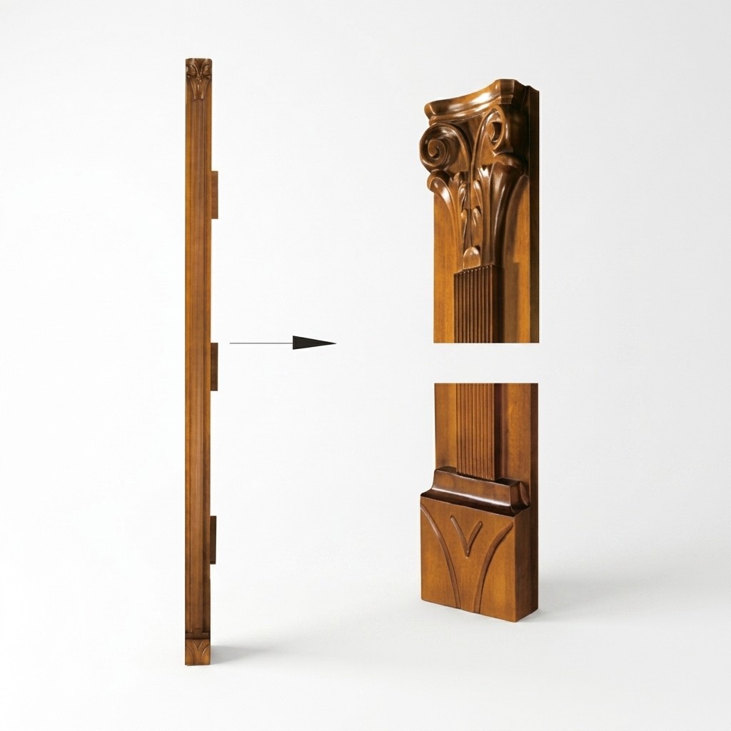 Classic pillar closing statement for cabinet wall system SE-st-B-N pillar