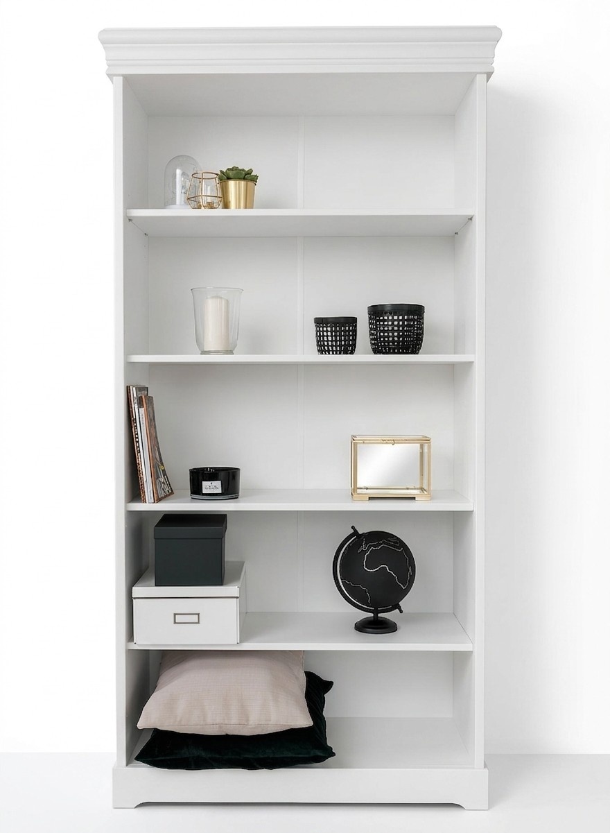 Classic Shelf Living Room Cabinets Wood Shelves Bookcase Country Style