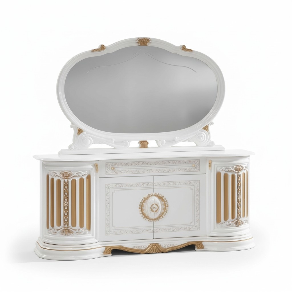 Classic sideboard chest of drawers sideboard mirror xxl cabinet Italian furniture