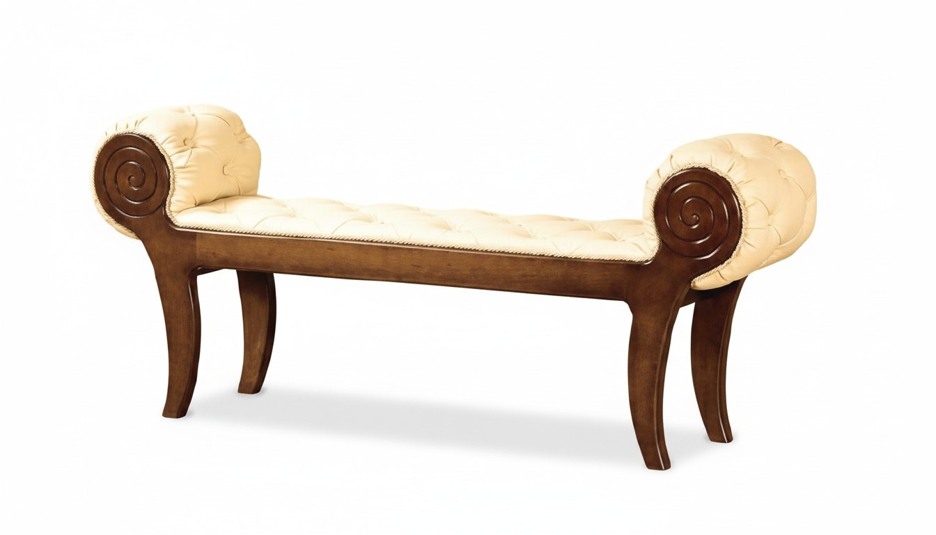 CLASSIC STOOL RETRO RUSTIC FOOTSTOOL OTTOMAN BENCH - Model N