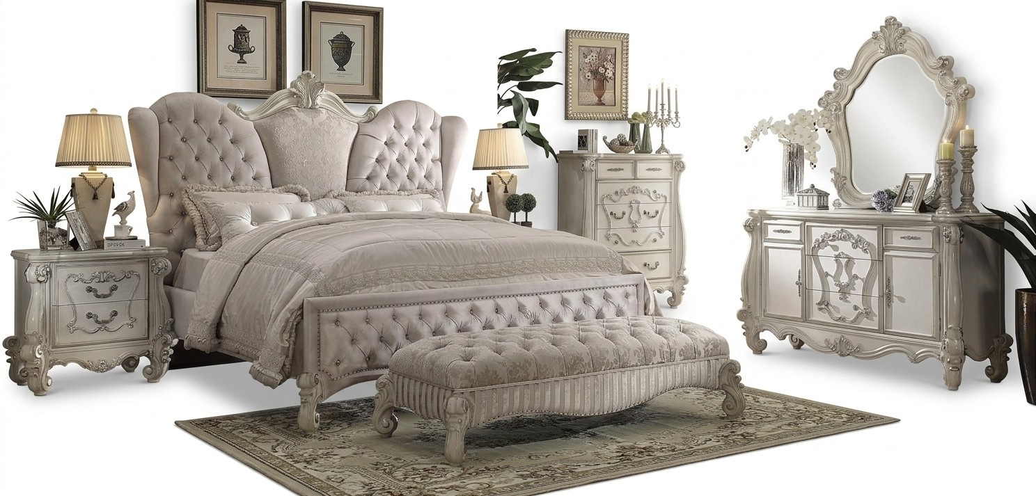Classic Stool Bed Bench Footstool Ottoman Textile Chesterfield Chaise Longue New