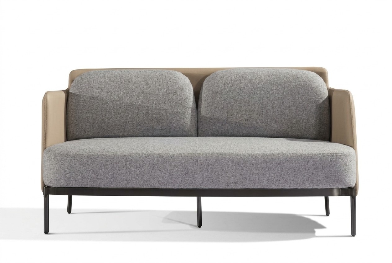 Classic Style 2-Seater Sofa Furniture Upholstered Textile Sofas Luxury Modern