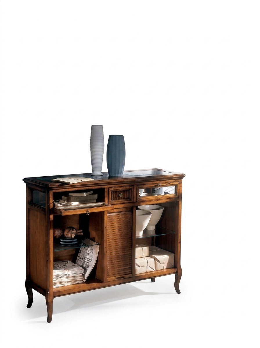 Classic style shelf living room cabinets wood shelves bookcase