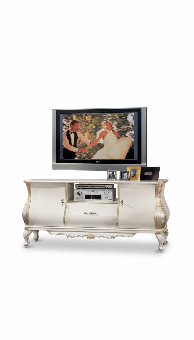 Classic TV stand luxury designer sideboard living room wood furniture