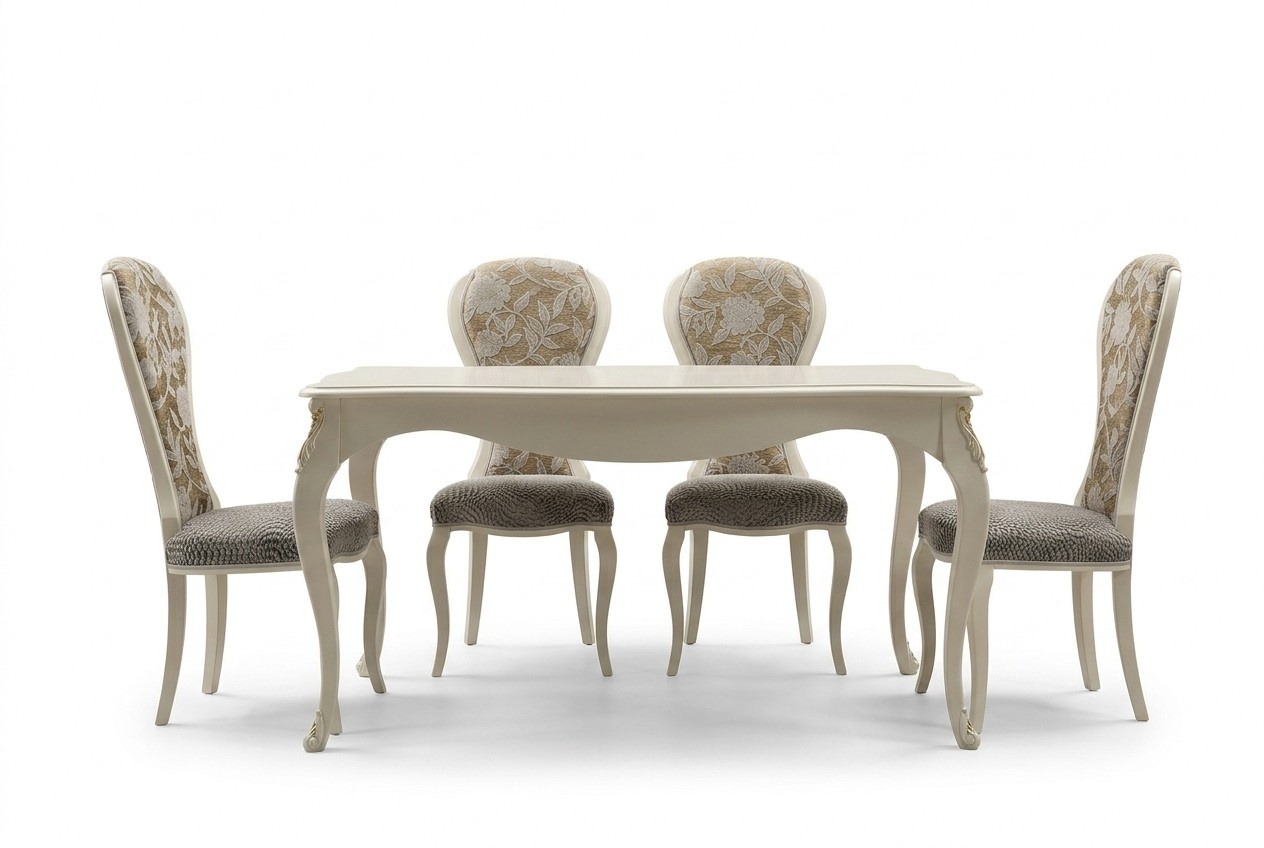 Classic Table Wooden Table Baroque Rococo Dining Room