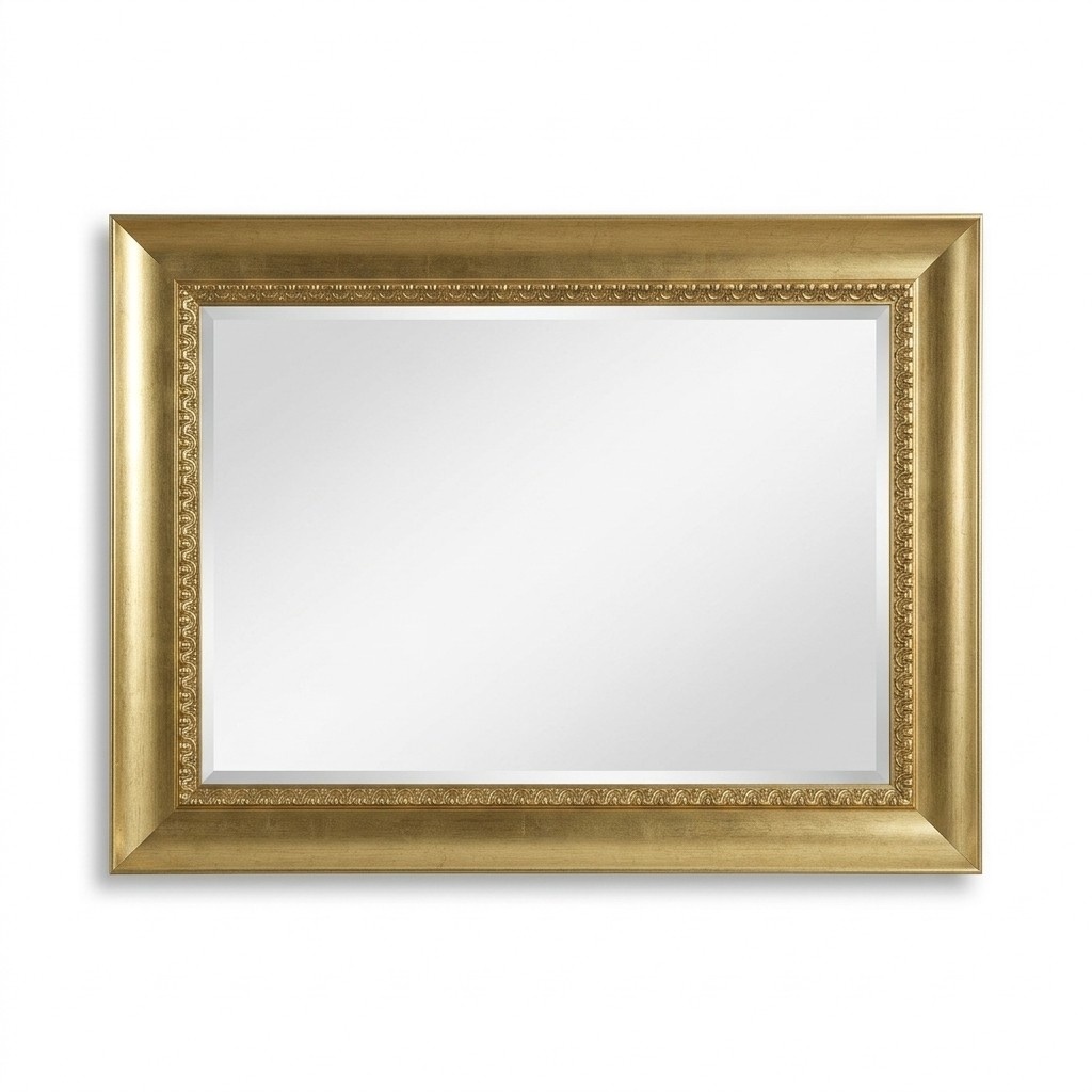 Classic wall mirror wooden frame furniture 120x85 hanging mirror