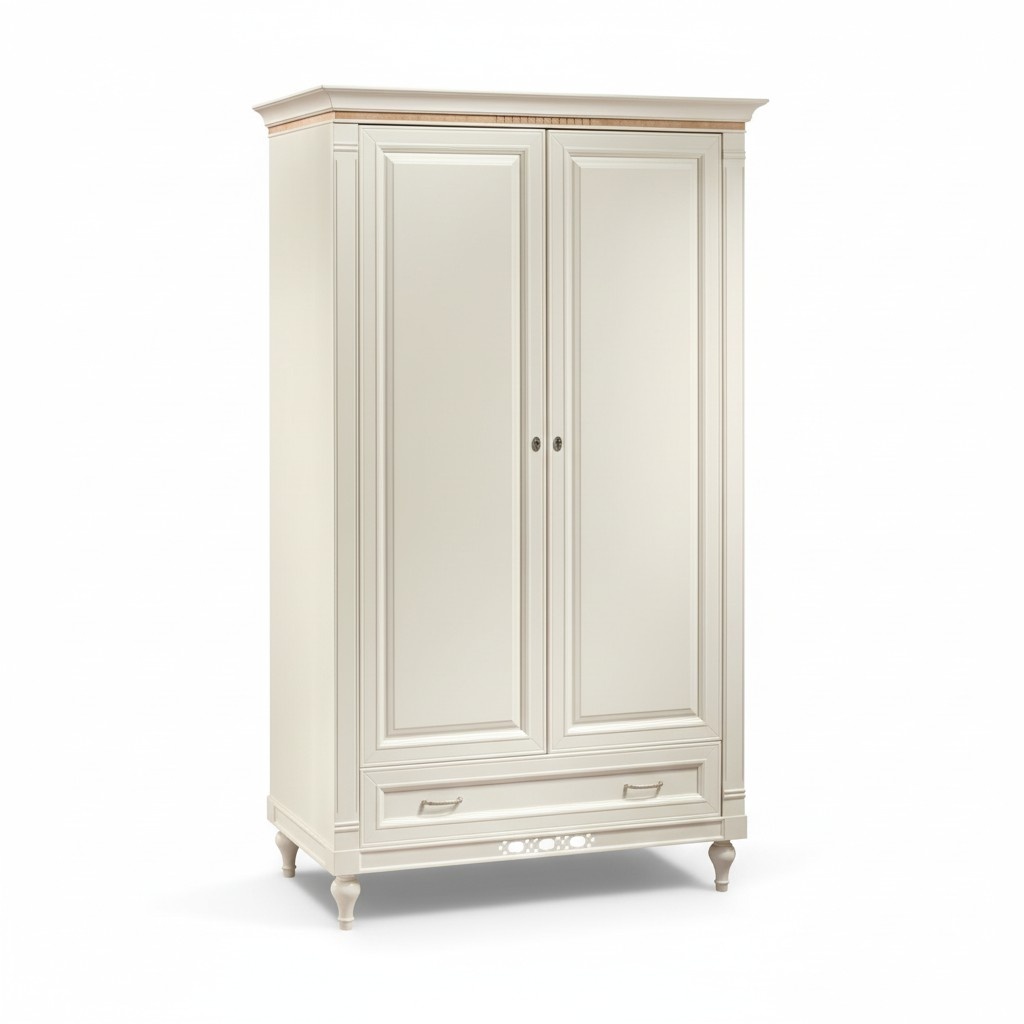 Classic wardrobe design bedroom furniture closet cabinets wood 2 doors.
