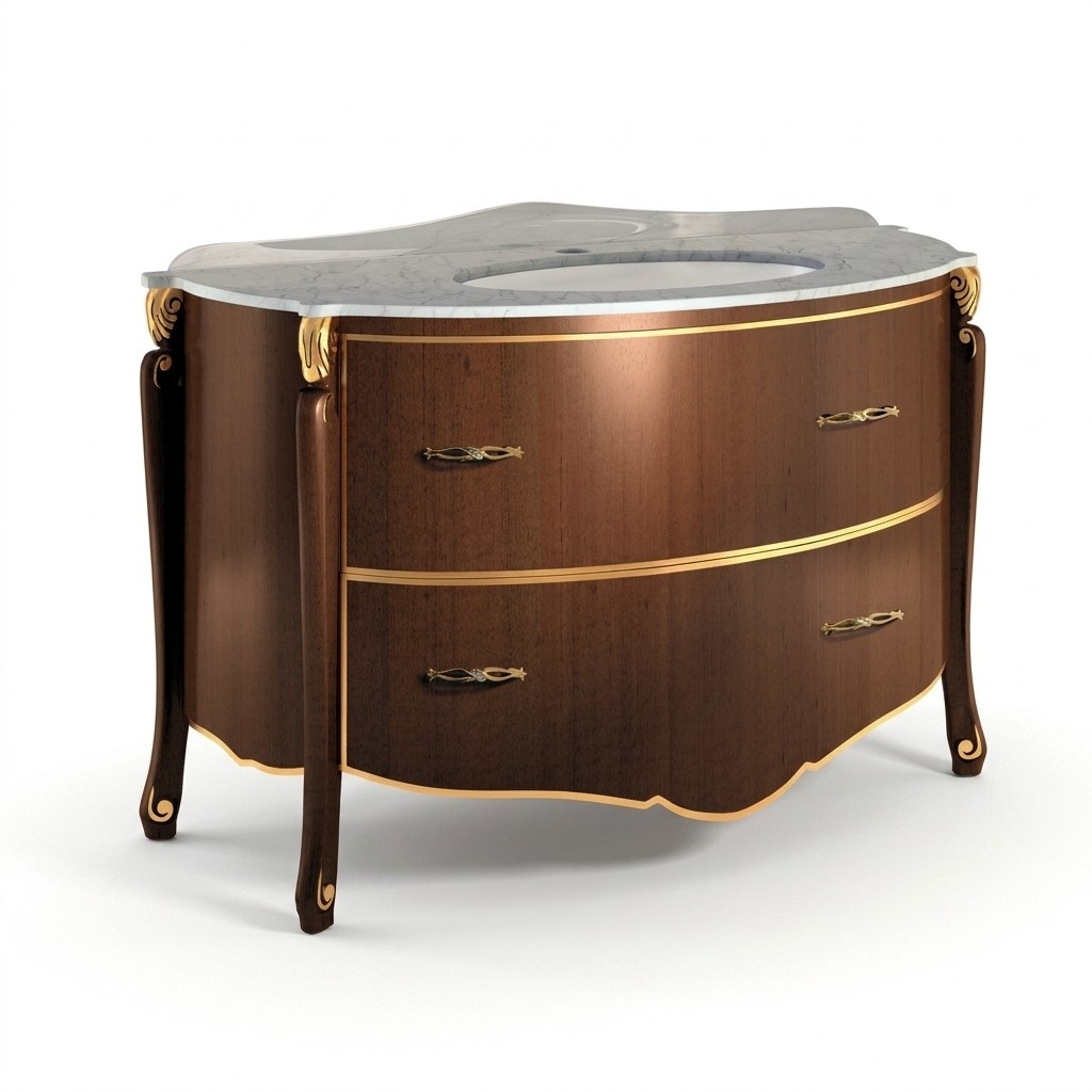 Classic vanity cabinet washbasin vanity cabinet Italian bathroom