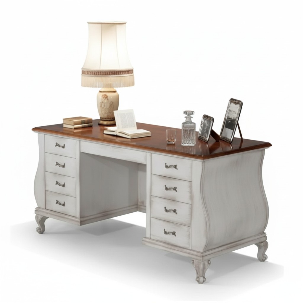 Classic White Desk Table Office Furniture 180x80 Desks