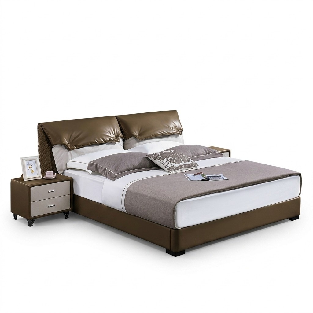 Classic 3 Piece Bedroom Set Classic Bed + Bedside Table Double Bed New