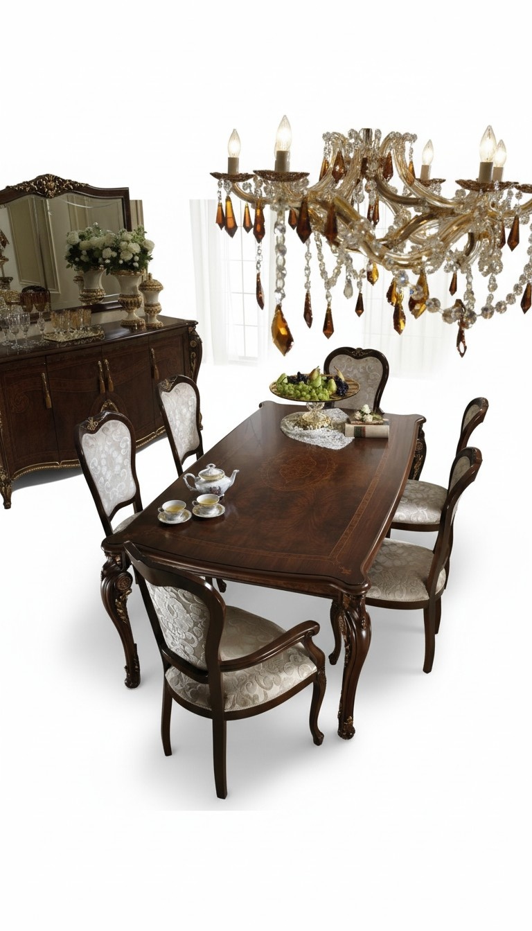Classic 4x set chairs designer chairs wood Italian dining room furniture