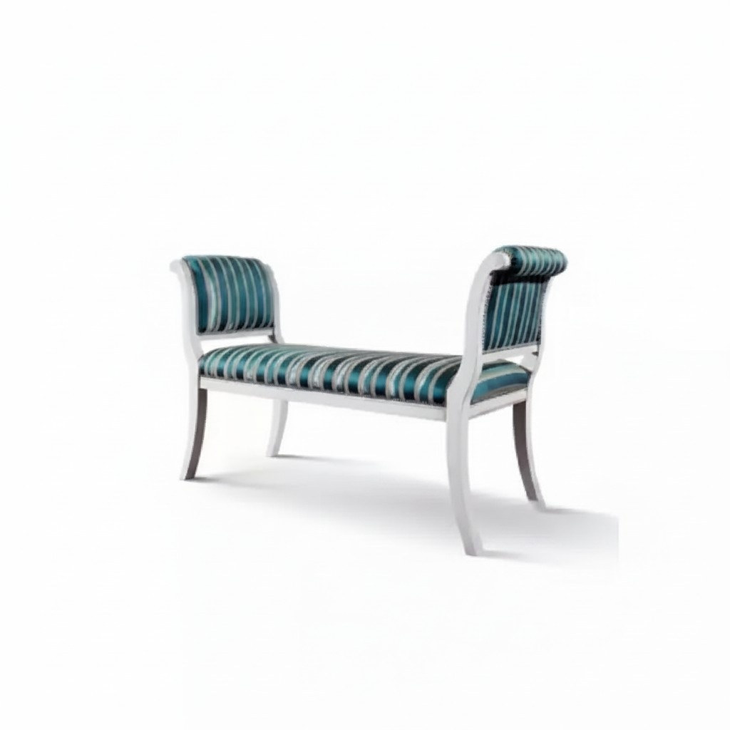Classic Bench Upholstered Living Room Furniture Design Seating New