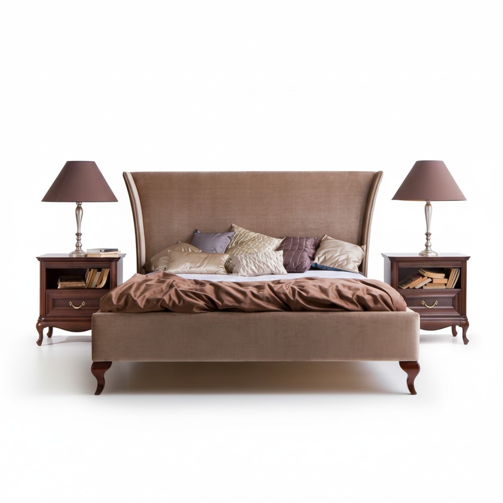 Classic Bed Beds Marriage Bed Double Bed Wooden Bed Country House - Model CL-1