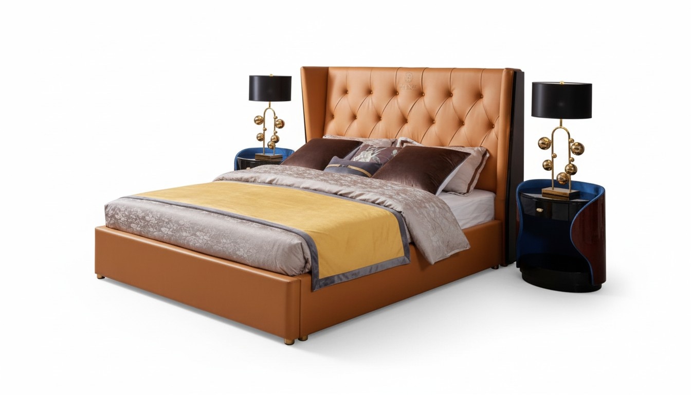 classic bedstead bedroom furniture design beds 3pcs set set new